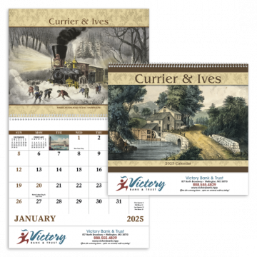 Currier & Ives Wall Calendar - Spiral